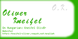 oliver kneifel business card