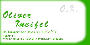 oliver kneifel business card